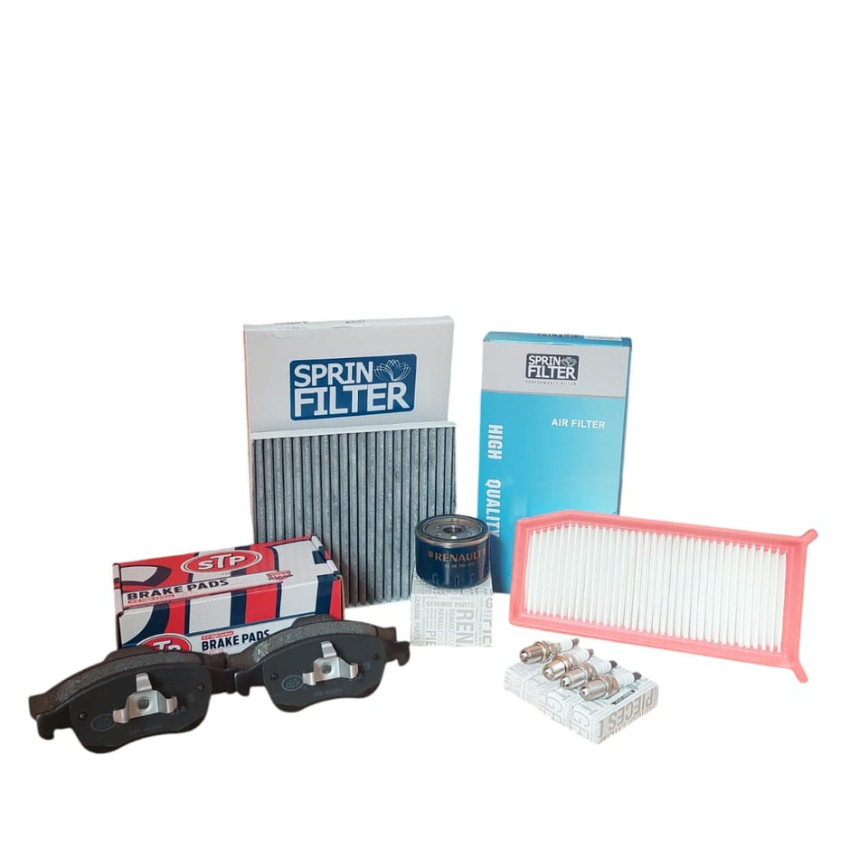 Kit de Mantención 20km + Pastillas de freno Duster 2.0 F4R 2013-2014