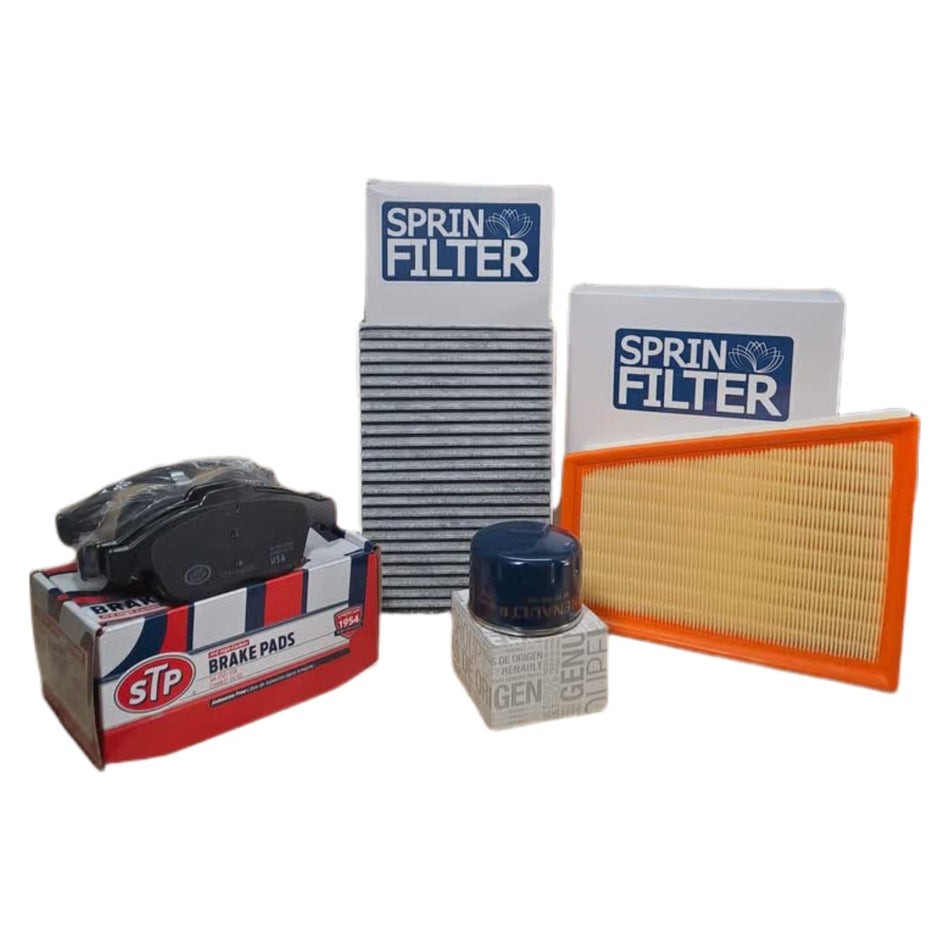 Kit de Mantención 30km + Pastillas freno Fluence 1.6 K4M+ 2015-2020